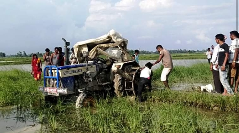 मधेस : आफैले चलाएको ट्याक्टरमा च्यापेर साहको मृत्यु