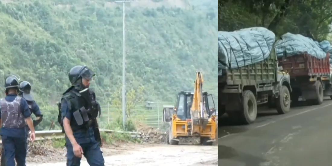 काठमाडौंको फोहोर फाल्नमा अवरोध गर्ने १४ जना पक्राउ