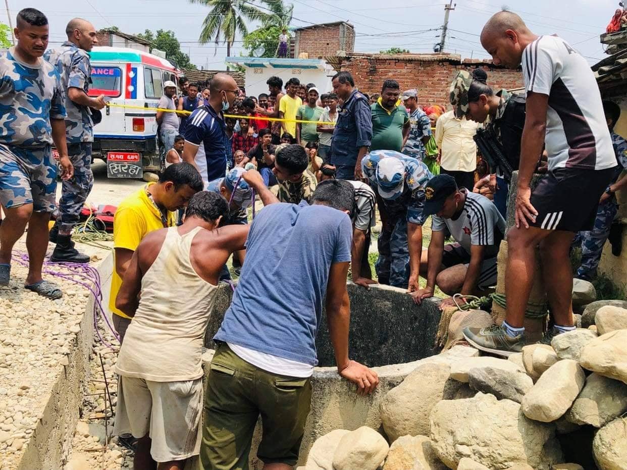 सिरहा : श्रीमतीका लागि औषधी लिन निस्केका व्यक्ति इनारमा मृत अवस्थामा भेटियो