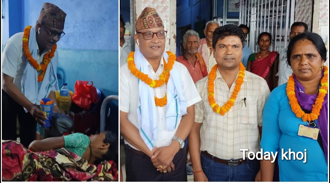 लहानका मेयर चौधरीले अप्रेशन गराएका बिरामीलाई बाँडे पौष्टिक आहार