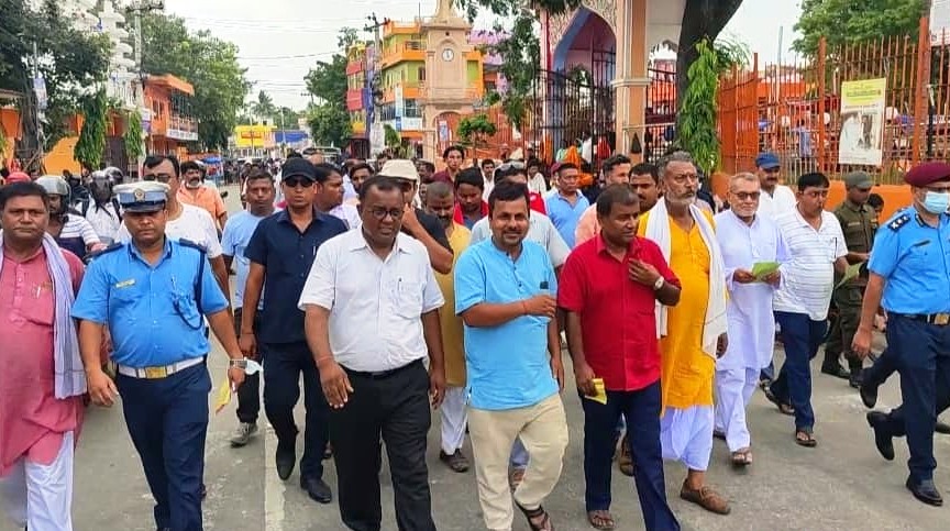 जनकपुरमा तीन दिनभित्र फुटपाथ खाली गर्न आग्रह