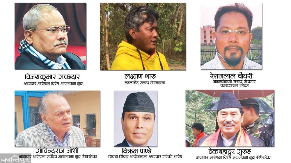 कैदी, भ्रष्टाचार अभियुक्त र फरार पनि उम्मेदवार