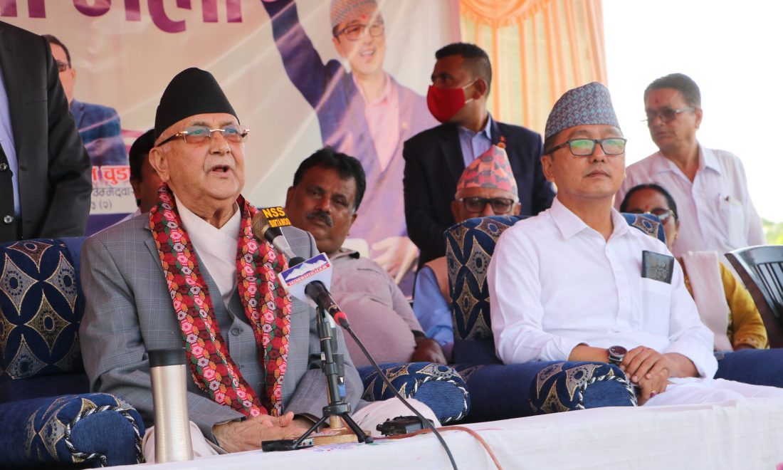 चुनावपछि राप्रपा र जसपासँग मिलेर सरकार बनाउने ओलीको उद्घोष