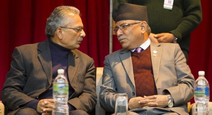 प्रचण्ड र आफ्नो फोटो राख्दै बाबुरामले लेखे- शुभकामना