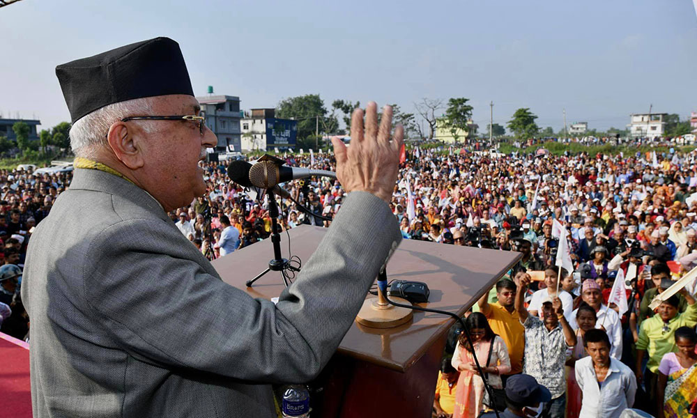 राष्ट्रपतिको प्रशंसा गर्दै ओलीले भने- विदेशीलाई नागरिकता दिने प्रयास असफल बनायौं