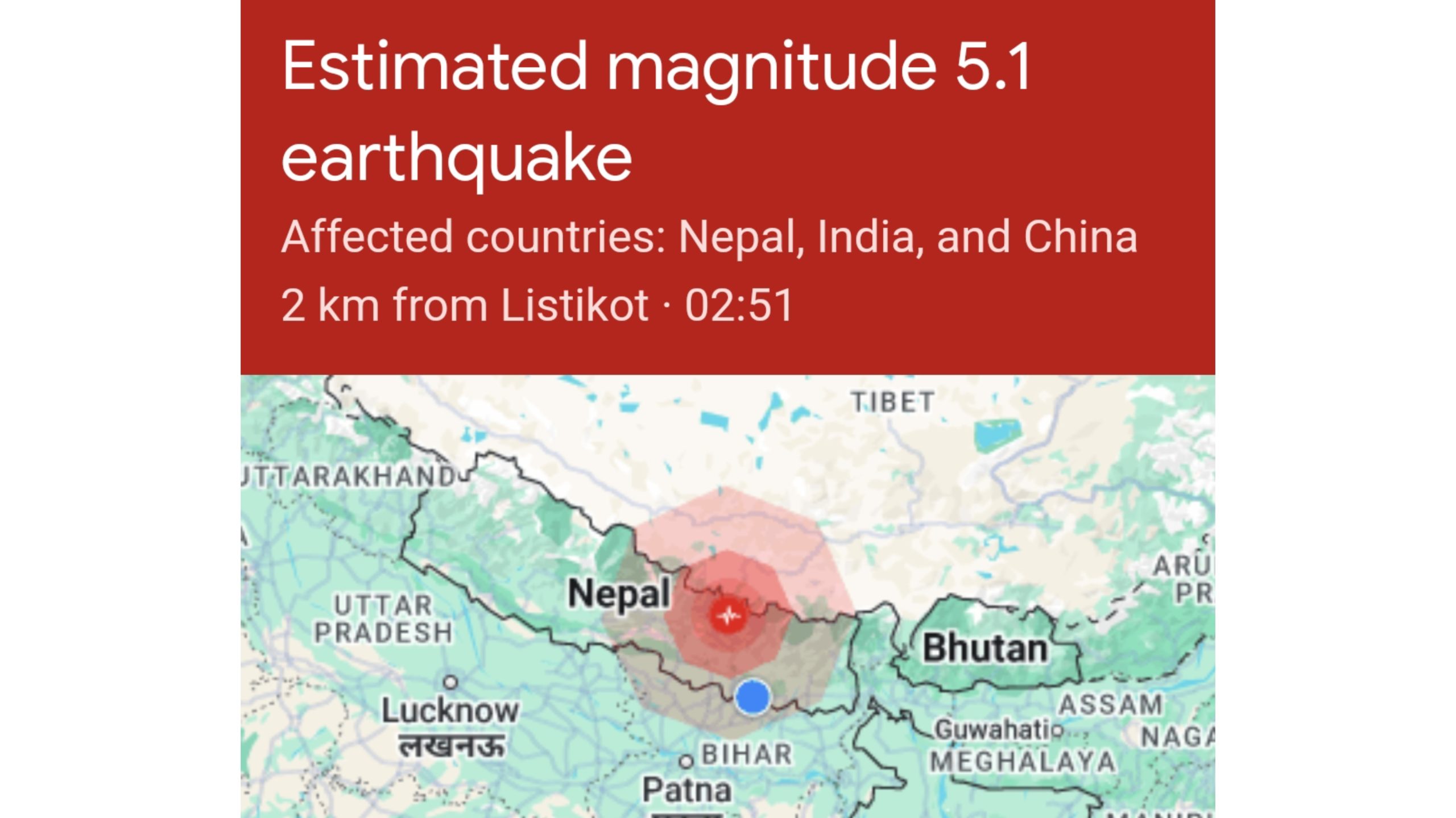 मधेसमा पनि भूकम्पकाे कडा धक्का महसुस